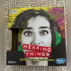 HASBRO Hearing Things The Lip Reading Challenge Headphones Game Ages 12+